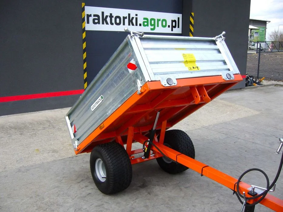 Okazja ! Przyczepa 1Tona z wywrotem na tył AGROTRACK traktorkiagropl – zdjęcie 6