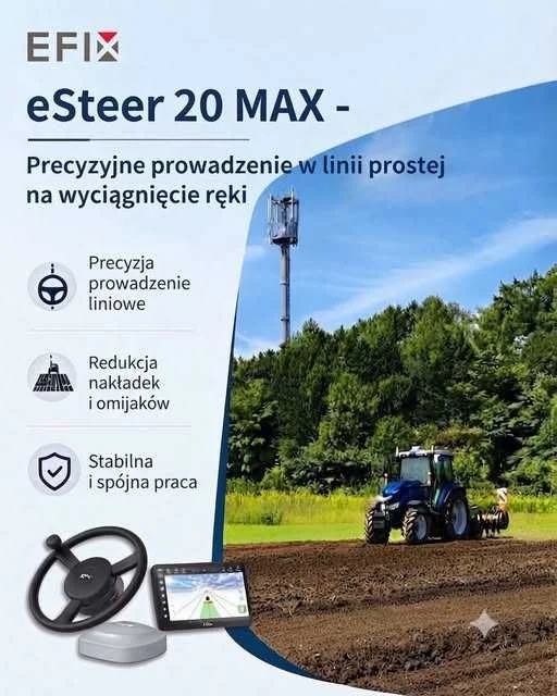 EFIX eSTEER 20 MAX nawigacja rolnicza Kierownica elektryczna – zdjęcie 6