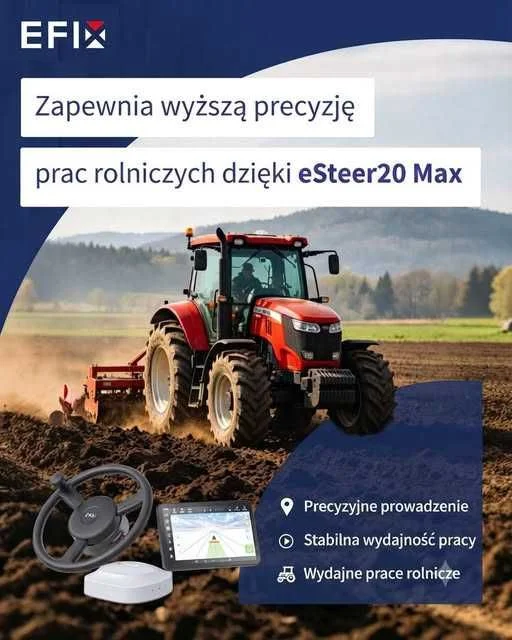EFIX eSTEER 20 MAX nawigacja rolnicza Kierownica elektryczna – zdjęcie 9