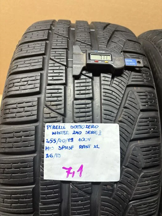 2x 255/40R19 100V PIRELLI SOTTOZERO Winter 240 serie II 3PMSF XL RANT – zdjęcie 2
