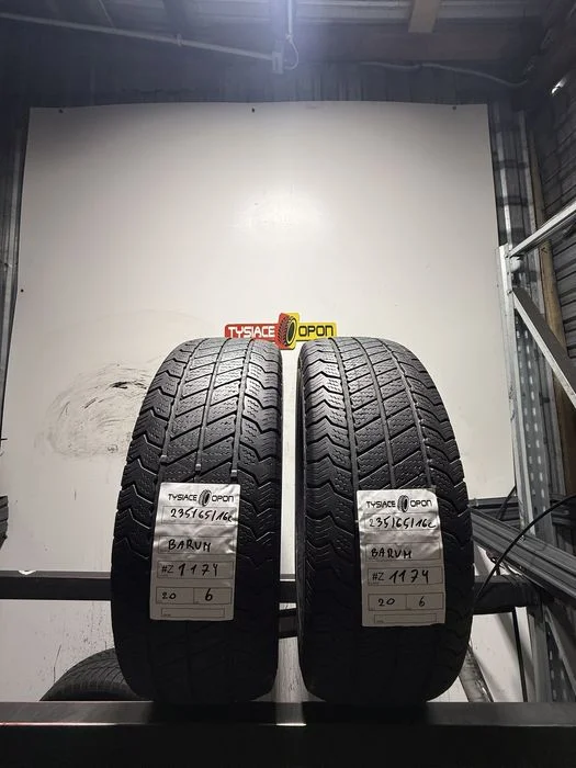 3x Barum Polaris 5 235/65 R16C zimowe 6.0mm DOT 3320