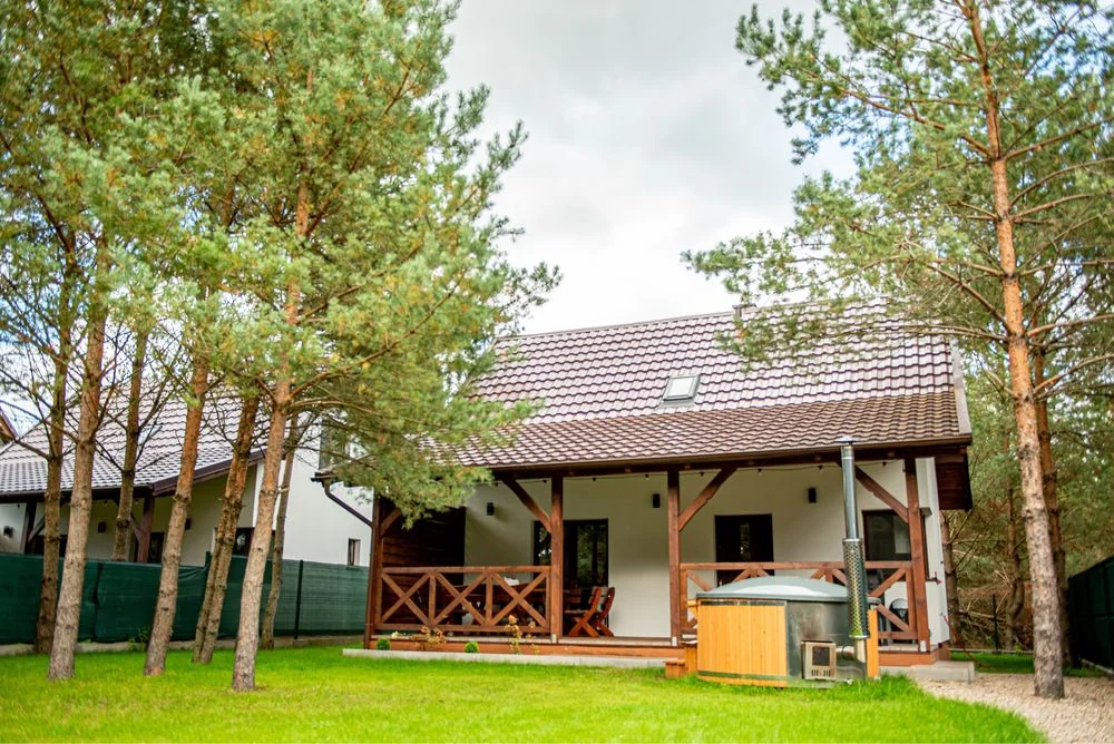 #Domek na kaszubach z jakuzzi i sauną.