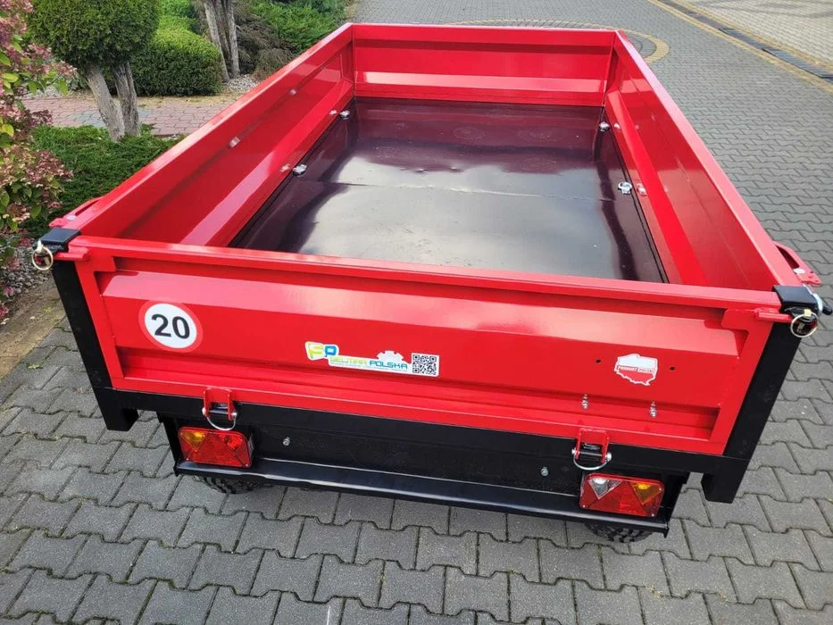 Przyczepa wywrotka przyczepa dwuosiowa przyczepa jednoosiowa PRODUCENT Tandem 1.3T- 2.0T- 2.5T wywrotka + oświetlenie – zdjęcie 5