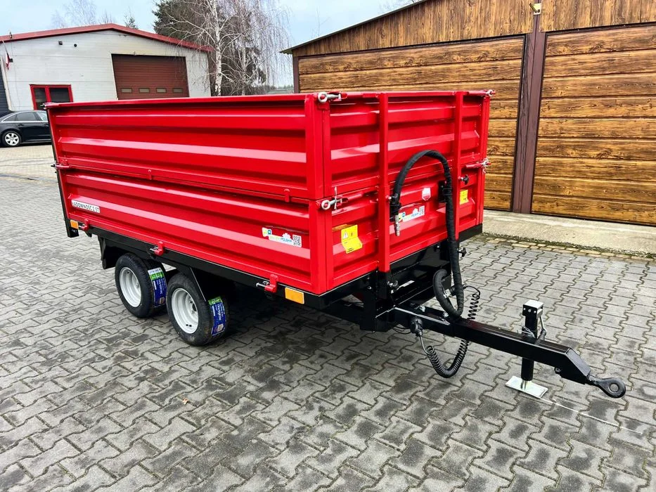 Przyczepa wywrotka przyczepa dwuosiowa przyczepa jednoosiowa PRODUCENT Tandem 1.3T- 2.0T- 2.5T wywrotka + oświetlenie – zdjęcie 6
