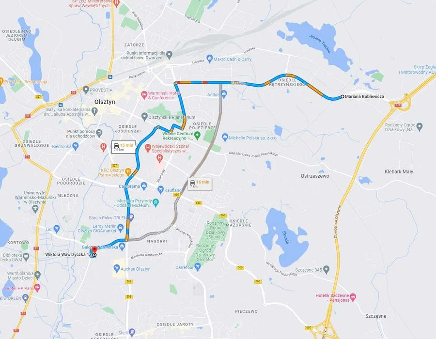 Noclegi i pokoje Olsztyn – tanie kwatery blisko centrum ok 200 miejsc – zdjęcie 4