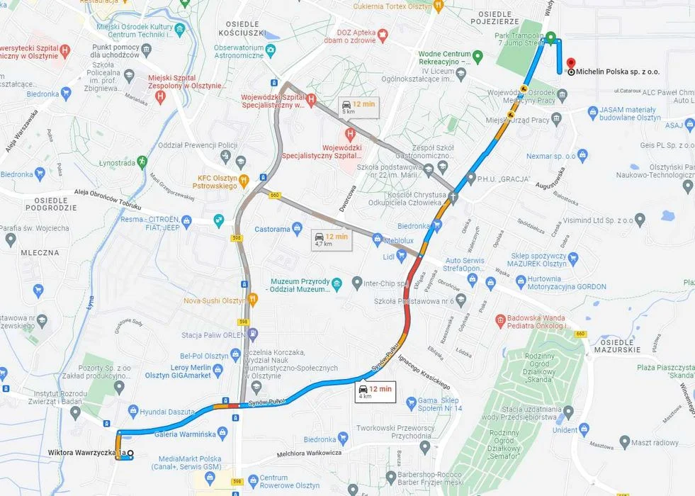 Noclegi i pokoje Olsztyn – tanie kwatery blisko centrum ok 200 miejsc – zdjęcie 5