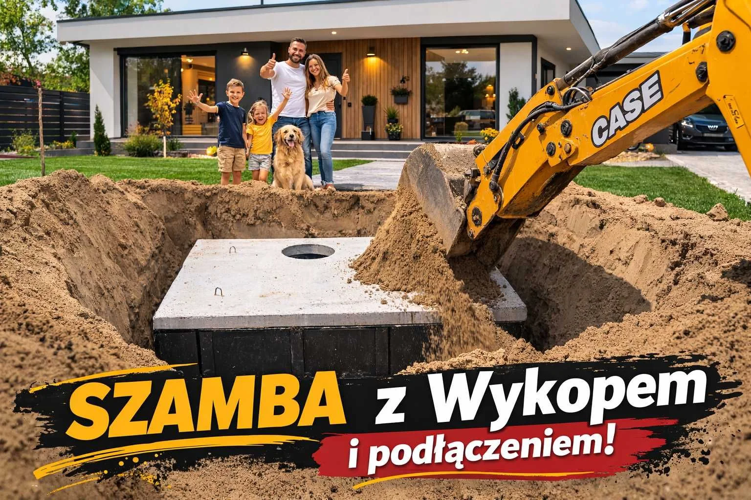Szambo betonowe 4-12m3 wykop zbiorniki na deszczówkę szamba piwnice Lubartów