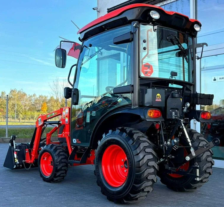 FABRYCZNIE NOWE KIOTI CX-2510CH z ładowaczem czołowym 3-sekcyjnym, Zestaw, KLIMATYZACJA, Łyżka otwierana krokodyl, GWARANCJA 7-LAT, HOMOLOGACJA – zdjęcie 3