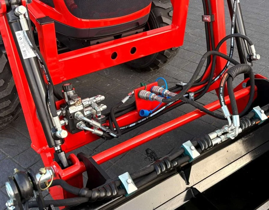 FABRYCZNIE NOWE KIOTI CX-2510CH z ładowaczem czołowym 3-sekcyjnym, Zestaw, KLIMATYZACJA, Łyżka otwierana krokodyl, GWARANCJA 7-LAT, HOMOLOGACJA – zdjęcie 5