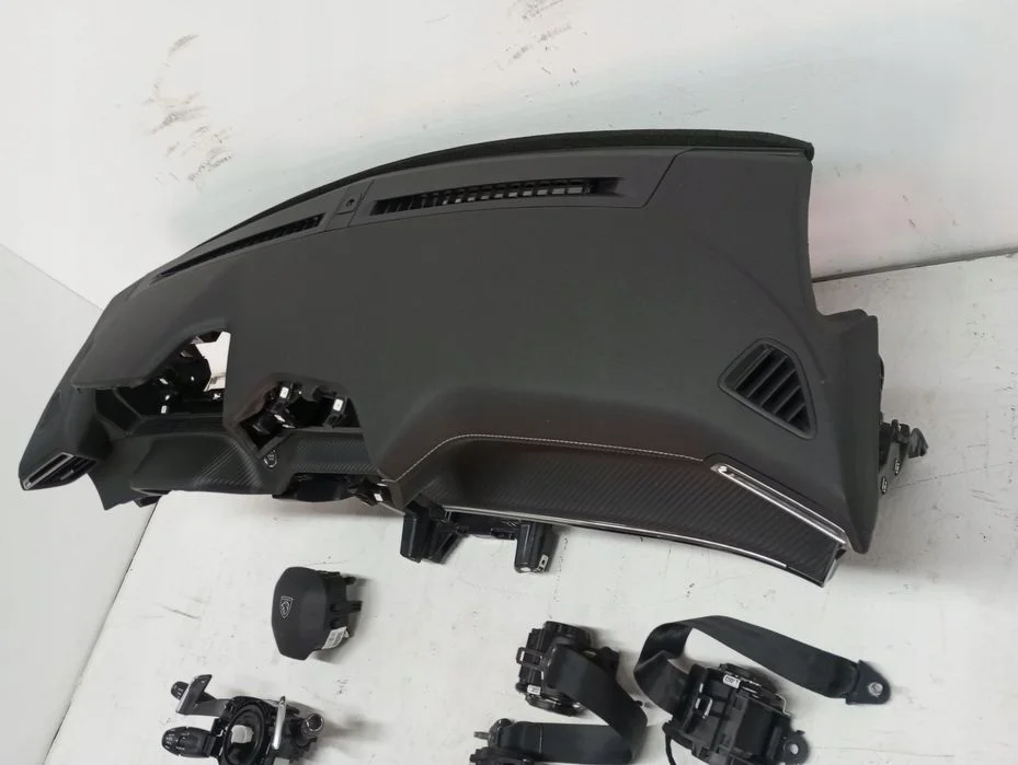 Konsola deska PULPIT PEUGEOT 2008 Carbon 23R zielona nić – zdjęcie 4