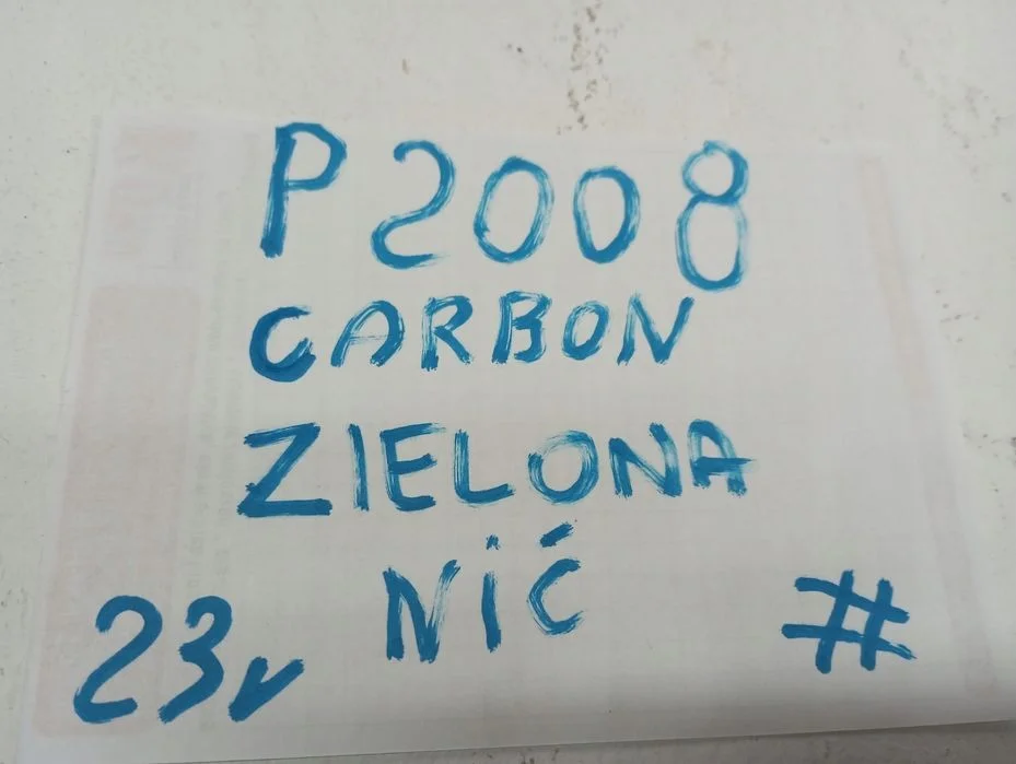 Konsola deska PULPIT PEUGEOT 2008 Carbon 23R zielona nić – zdjęcie 6