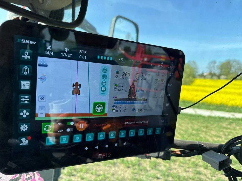 EFIX eSTEER 20 MAX nawigacja rolnicza kierownica elektryczna monitor 12,1" ISOBUS RTK 2,5cm – zdjęcie 4