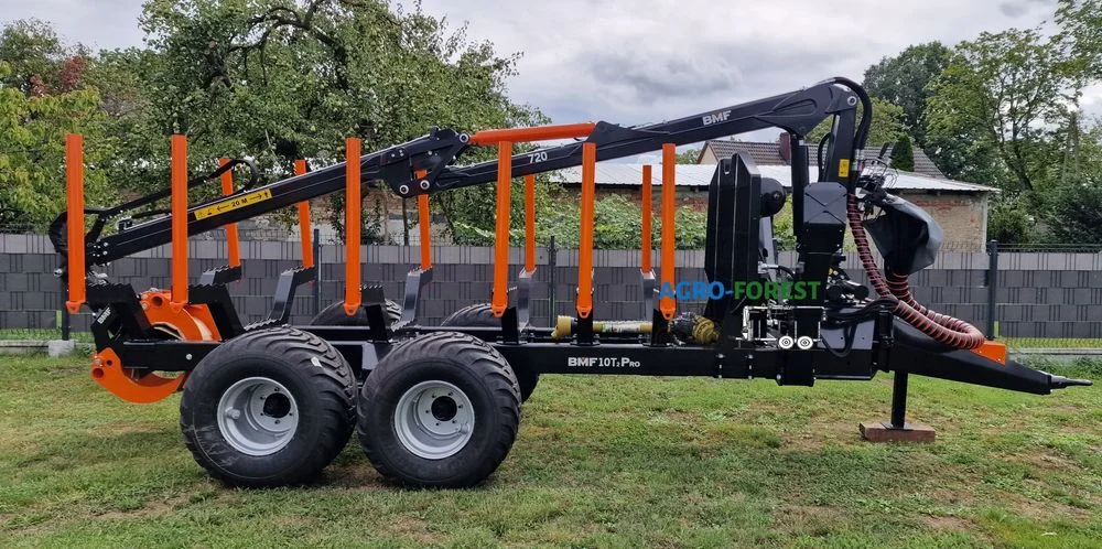 Nowa Przyczepa Leśna BMF 10T2 PRO 720 7.2m Zrywka Leasing on-line 24h – zdjęcie 5