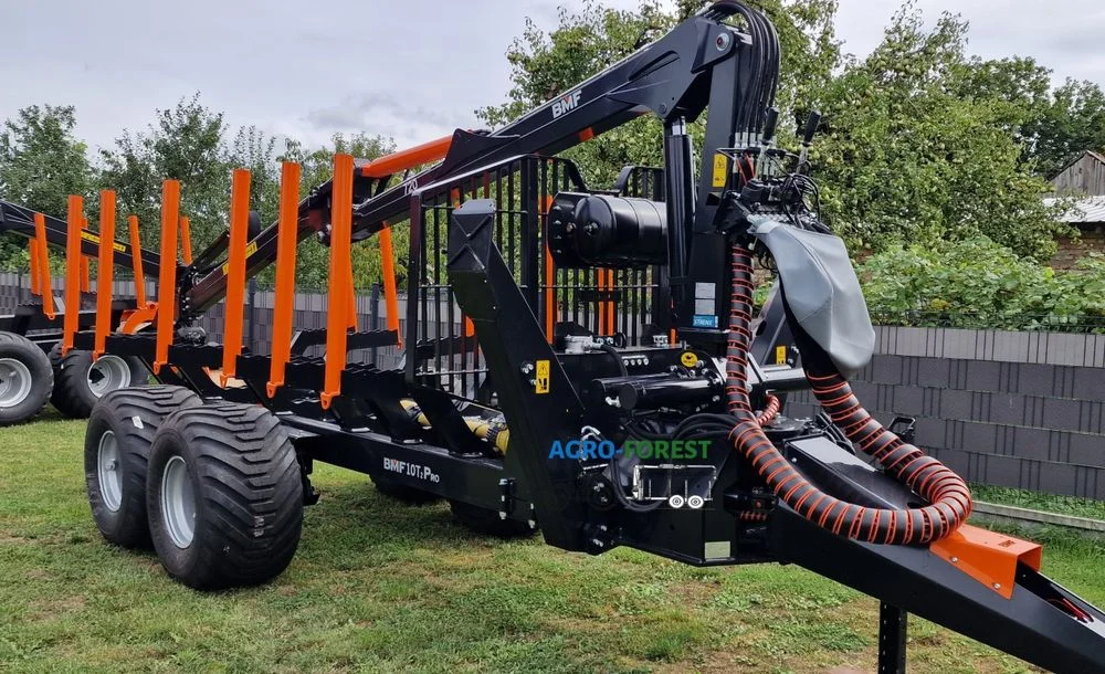 Nowa Przyczepa Leśna BMF 10T2 PRO 720 7.2m Zrywka Leasing on-line 24h – zdjęcie 3