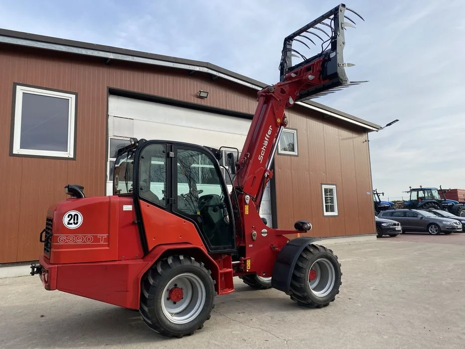 ŁADOWARKA TELESKOPOWA SCHAFFER 6390T OPONY 100% + ŁYŻKA euroramka weidemann jcb atlas giant O&K teleskop