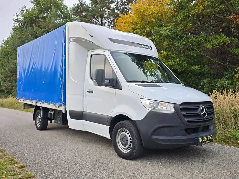 Mercedes-Benz Sprinter 2023r 8EP, Salon PL ASO bezwypadkowy, ,poduszki pneumatyczne tylnej osi, poduszki 8EP ,gotowy do pracy od ręki, regulacja – zdjęcie 2