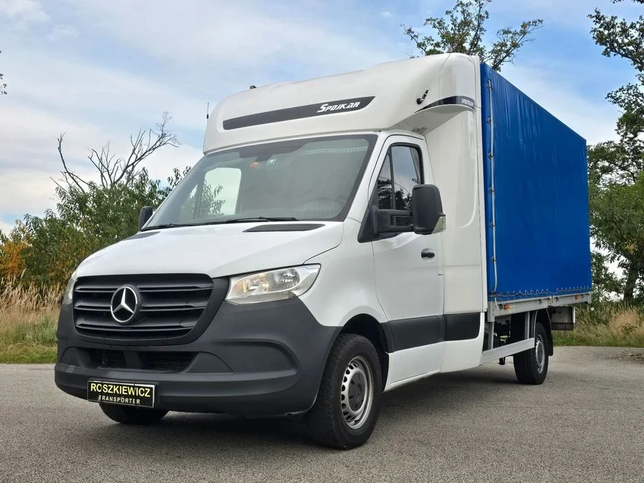 Mercedes-Benz Sprinter 2023r 8EP, Salon PL ASO bezwypadkowy, ,poduszki pneumatyczne tylnej osi, poduszki 8EP ,gotowy do pracy od ręki, regulacja