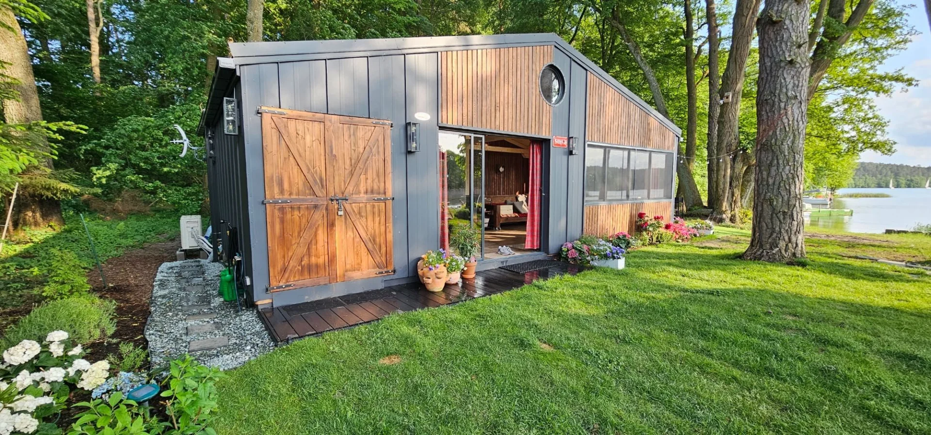 Dom modułowy w super lokalizacji-50 metrów do l. brzegowej j. Bełdany Wierzba