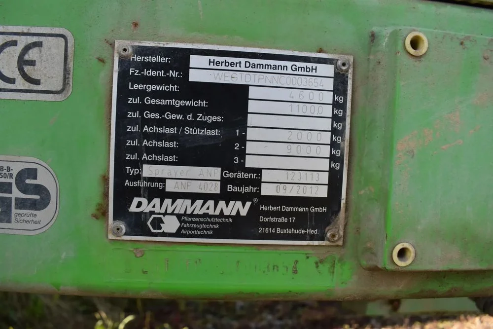 DAMMANN ANP 4028 CLASIC KUTNO [14868] Opryskiwacz polowy, długość belki - 28m. – zdjęcie 7