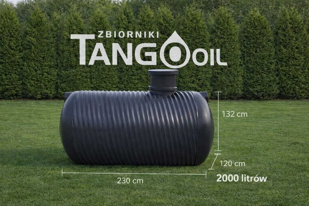 Zbiornik 2000 l szambo deszczówka woda gnojowica osadnik przepompownia – zdjęcie 3