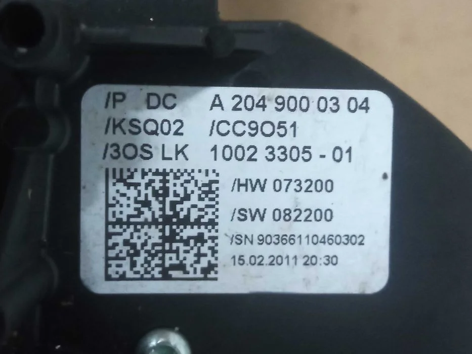 Przełącznik zespolony manetki Mercedes W204 A2049000304 Siedlce – zdjęcie 3