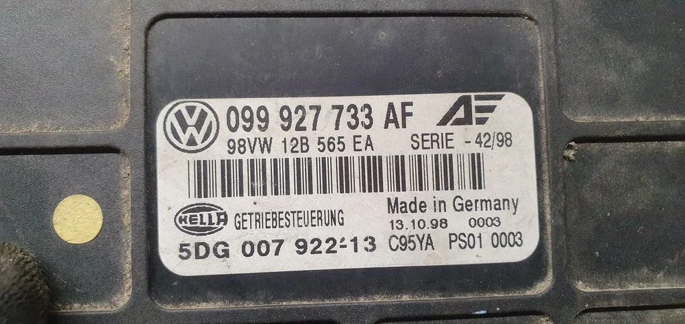 Moduł sterownik skrzyni biegów automat VW Sharan 2.8 VR6 099927733AF – zdjęcie 5