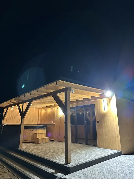 Domek 12 osob jacuzzi balia na wylacznosc Gowidlino kaszuby staw jezioro plaza – zdjęcie 4