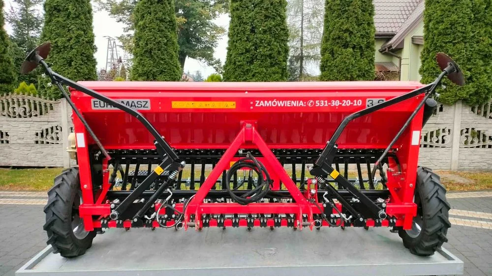 Siewnik zbożowy Euro-Masz 3 m z 2021 r stan jak nowy zasiał 10 h. – zdjęcie 4