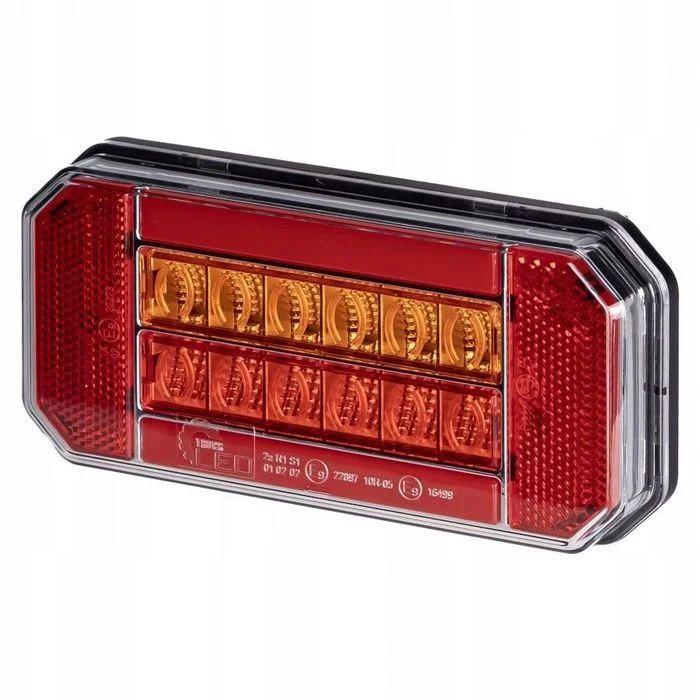 lampa tylna led prawa 12/24v 24 led stop kierunkowskaz 165x80 mm