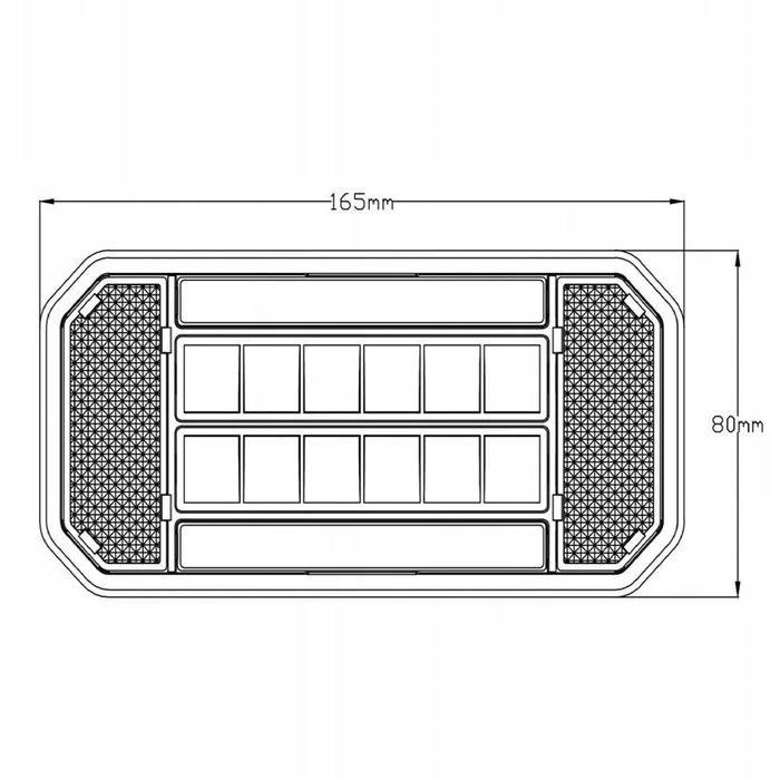 lampa tylna led prawa 12/24v 24 led stop kierunkowskaz 165x80 mm – zdjęcie 7