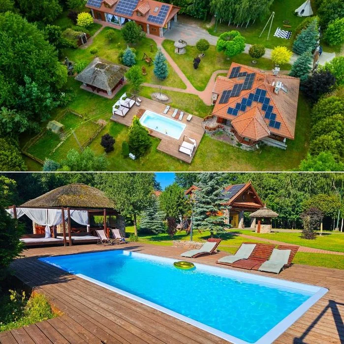 Sylwester Rezydencja Podlasie – Dom do wynajęcia na wyłączność – Podgrzewany basen, jacuzzi i sauna w cenie – domek dla 16 osób – Wolne Terminy