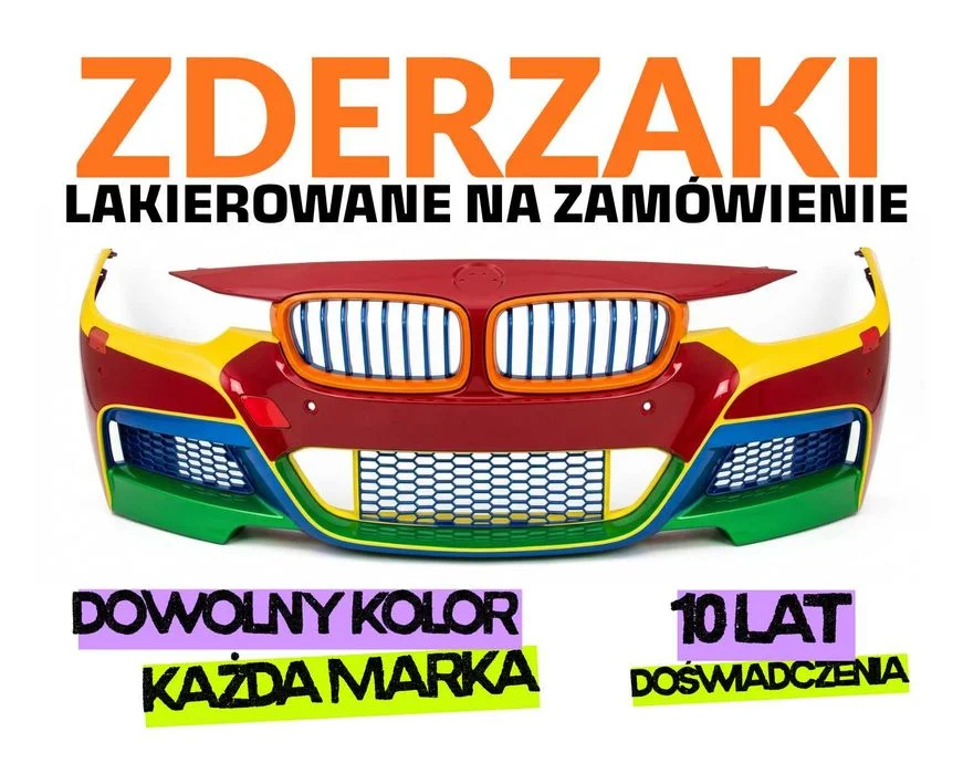 ZDERZAK - każdy KOLOR - BMW X1 E84 X1 F48, X2 F39, X3 E83 F25 G01, X4 G02, X5 E53 E70 F15 G05 - DOSTAWA, hurtowe ceny