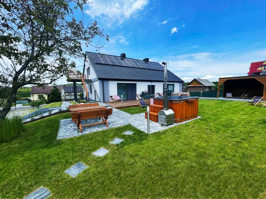 Nowoczesny dom 160m2 - 11 osób, balia, sauna, altana