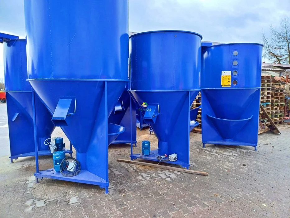 Mieszalnik pasz 500kg 750kg 1t 1,5t 2t 3t Mieszalnik paszowy także śrutownik ssąco tłoczący do zboża ZESTAW Mieszalnik i śrutownik OSUCH Zaprawiarka – zdjęcie 5