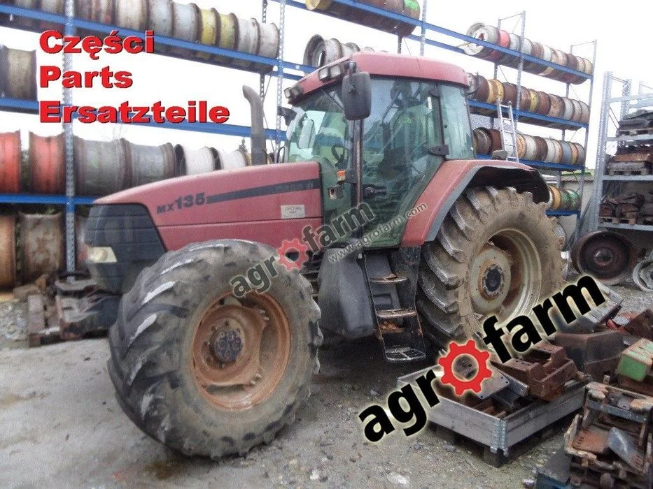 Case MX 135 części, skrzynia biegów, silnik