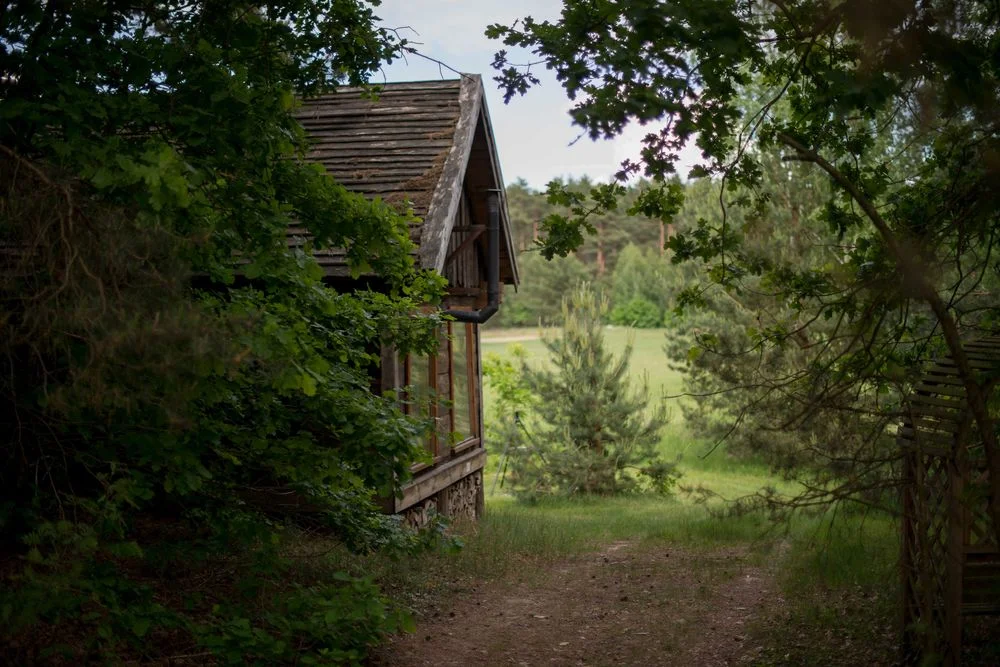 Podlaskie Zacisze nad Bugiem. Uroczy spichlerz na łące (duży spichlerz). Oryginalny spichlerz zamieniony w nastrojowy domek. – zdjęcie 11