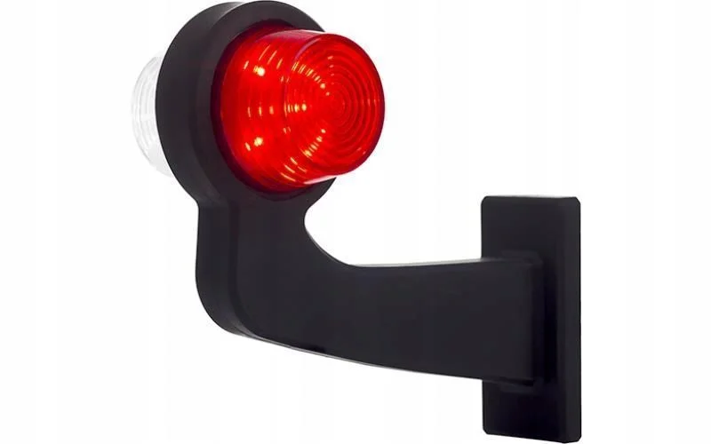 lampa obrysowa led na wysięgniku biało czerwona – zdjęcie 2