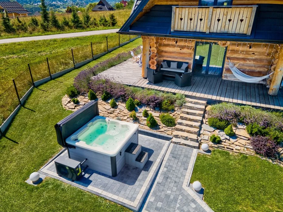 Domek w górach balia JACUZZI SAUNA KOMINEK chata dom góralski na weekend gorąca bania na wyłączność Zawoja – zdjęcie 6