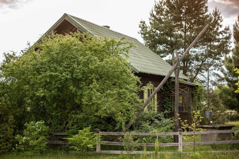 Podlaskie Zacisze nad Bugiem. Wiejski Dom nad rzeką Bug z linią brzegową i czarującym widokiem na meandry rzeki. – zdjęcie 2