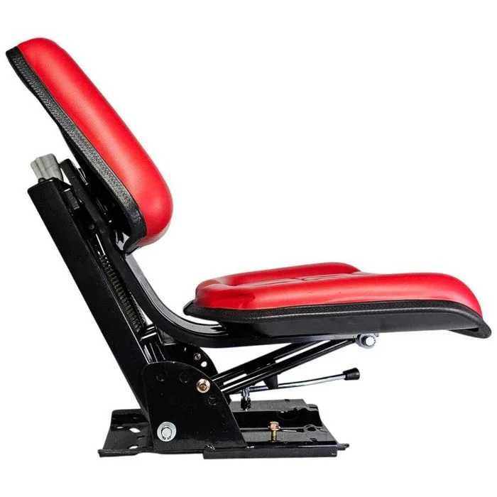 Siedzenie kierowcy dzielone C-330/C-360/MF3 – CZERWONE – regulacja kąta – zdjęcie 3