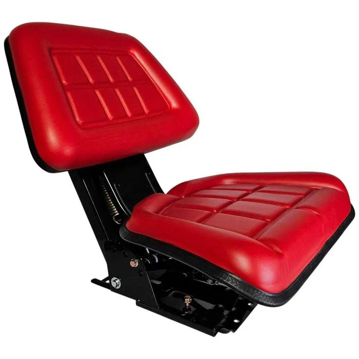 Siedzenie kierowcy dzielone C-330/C-360/MF3 – CZERWONE – regulacja kąta – zdjęcie 2