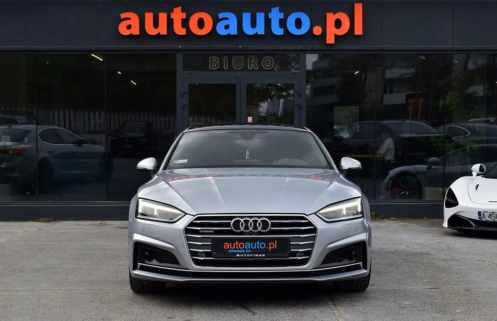 Audi A5 Sportback Salon Polska! Serwisowany! Quattro! S-Line! Bogata wersja! Skóry! – zdjęcie 2