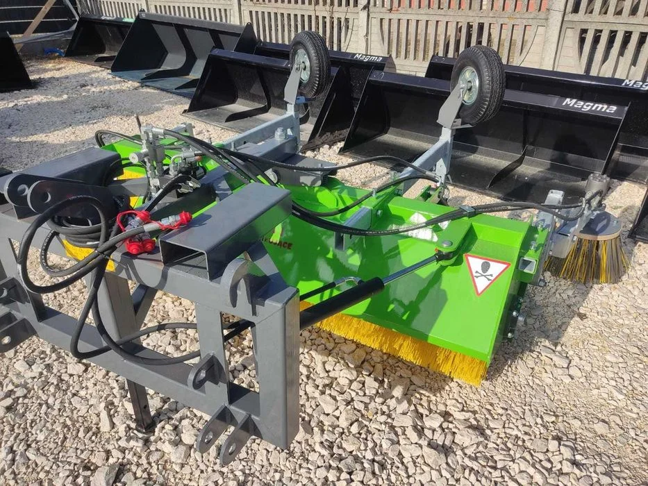szczotka hydrauliczna zamiatarka do traktora wózka ładowarki solidna – zdjęcie 4