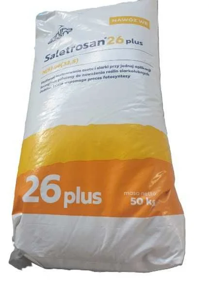 Saletrosan 6, nawóz azotowy z siarką w workach po 50 kg, saletrosan