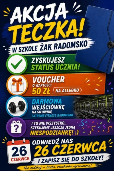 Akcja teczka w szkole Żak Radomsko