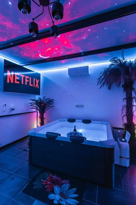 Domek Apartament Dwupokojowy LOVE SPA JAUCUZZI w pokoju na wyłączność na życzenie śniadanie do pokoju grill strefa jacuzzi na zewnątrz rowery e-bike – zdjęcie 6