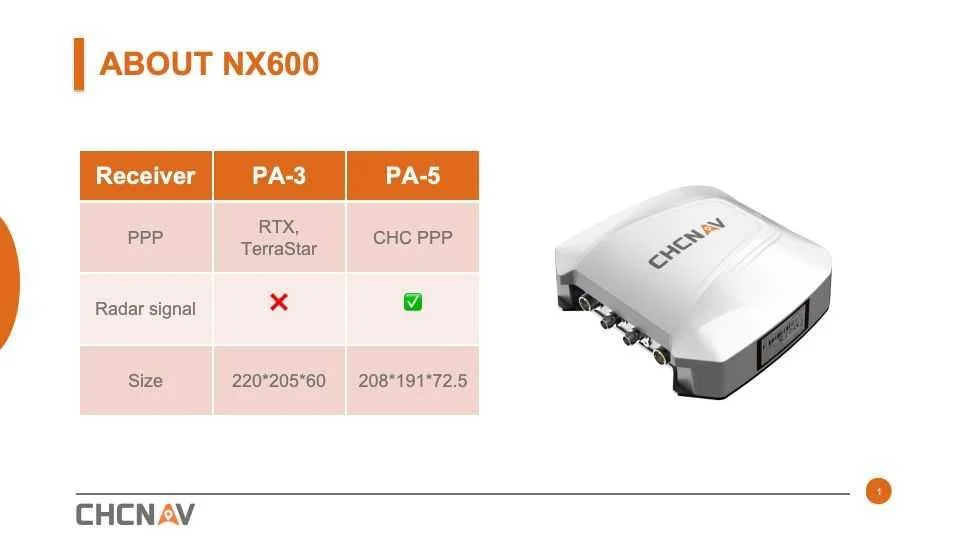 Nawigacja rolnicza CHCNAV NX 612 RTK – ISOBUS – Section Control – zdjęcie 2