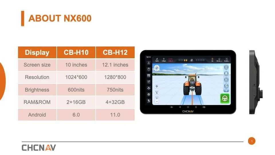 Nawigacja rolnicza CHCNAV NX 612 RTK – ISOBUS – Section Control – zdjęcie 6