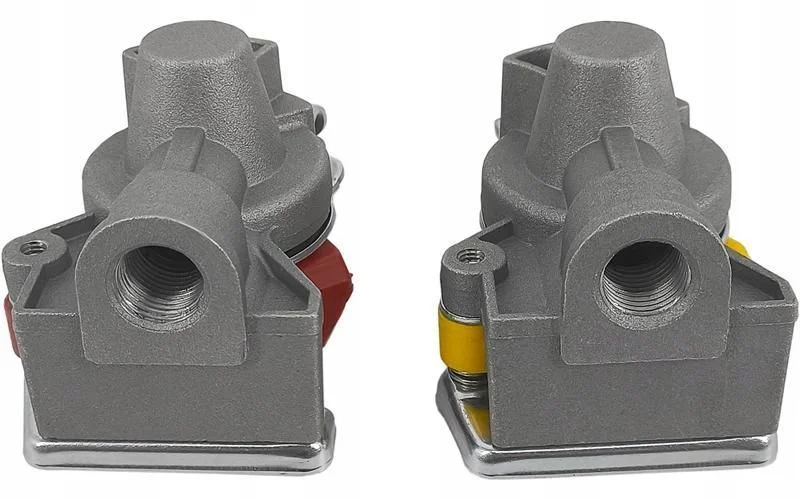 złącze pneumatyczne kpl m16 ciągnik twarde z zaworem czewrone + żółte – zdjęcie 4