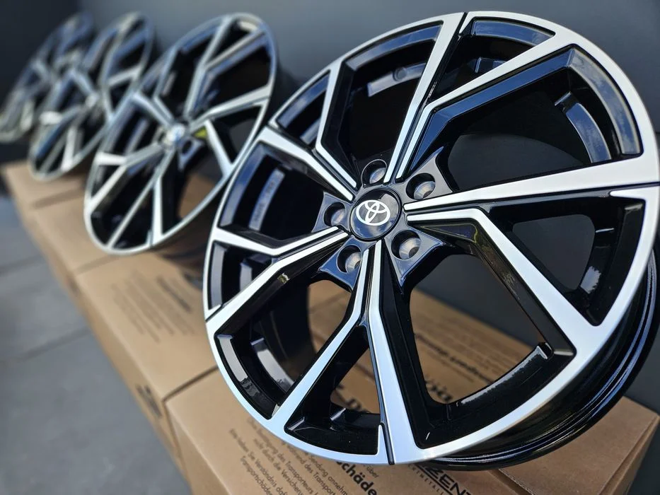 TOYOTA 18 " C-HR II / RAV4 V Nowe 5x114,3 CHR Felgi Czarne Poler ET35 ECE